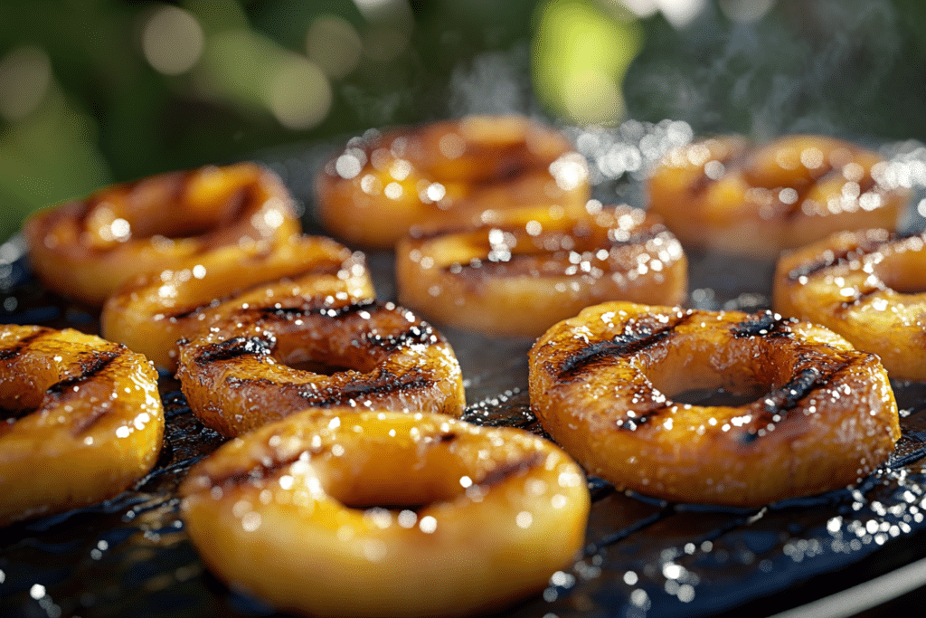 What's Good to Cook on a Blackstone Griddle? Top Recipes & Tips 2 u3599338823 Photorealistic close up shot of caramelized pinea 89b72f76 7839 406f aa7e 49b0ff667675 1