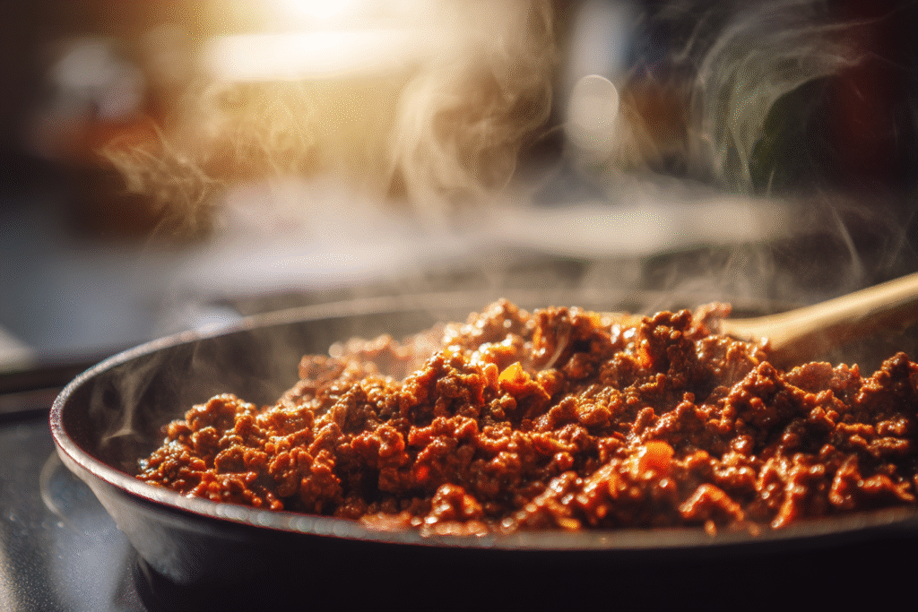 Viral Beef Cottage Cheese Bowl: A Delicious TikTok Protein Sensation 6 cooking ground beef for viral cottage cheese bowl