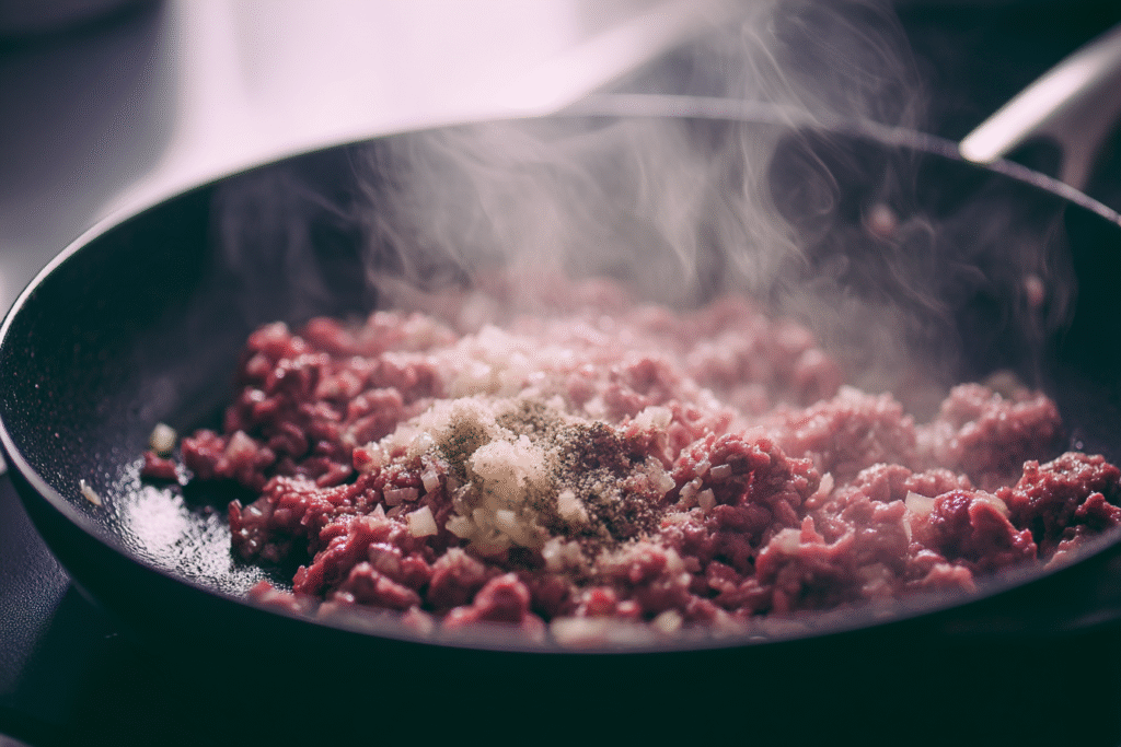 Easy Hobo Casserole Recipe: The Ultimate One-Dish Comfort Classic 6 browning ground beef for hobo casserole