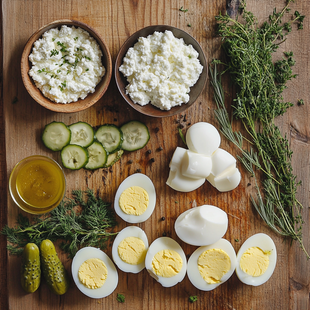 Cottage Cheese Egg Salad – High-Protein, Creamy & Mayo-Free 6 Cottage cheese egg salad ingredients